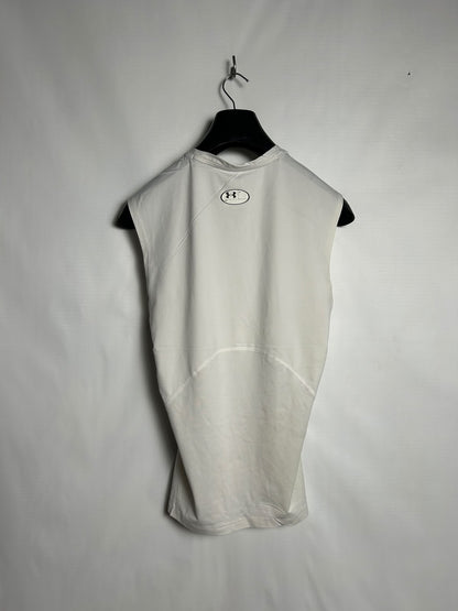 Under Armour Heat Gear Round Neck White - LG