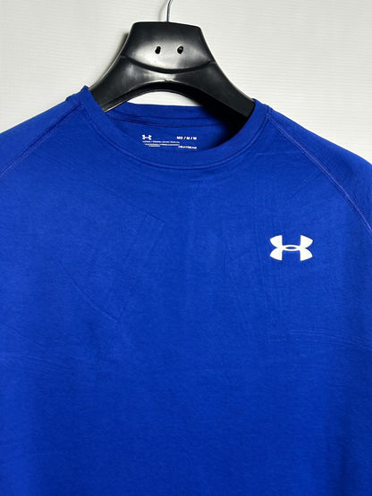 Under Armour Heat Gear Blue Round Neck - Medium
