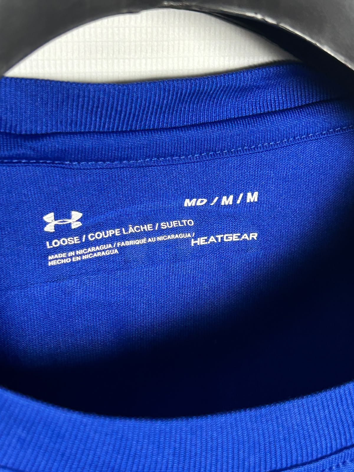 Under Armour Heat Gear Blue Round Neck - Medium