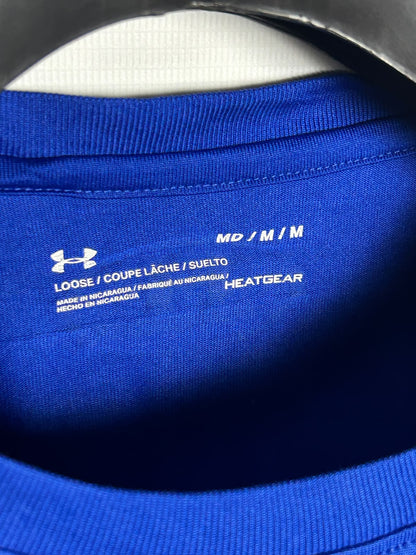 Under Armour Heat Gear Blue Round Neck - Medium