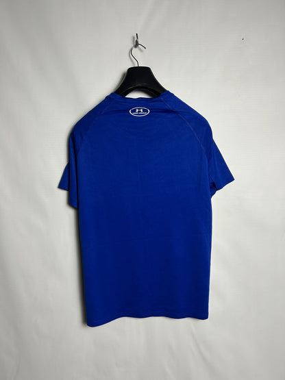 Under Armour Heat Gear Blue Round Neck - Medium