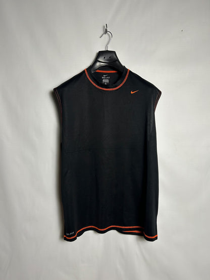 Nike Dri Fit Black Round Neck - XL