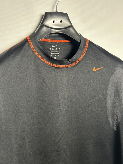 Nike Dri Fit Black Round Neck - XL