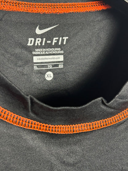 Nike Dri Fit Black Round Neck - XL
