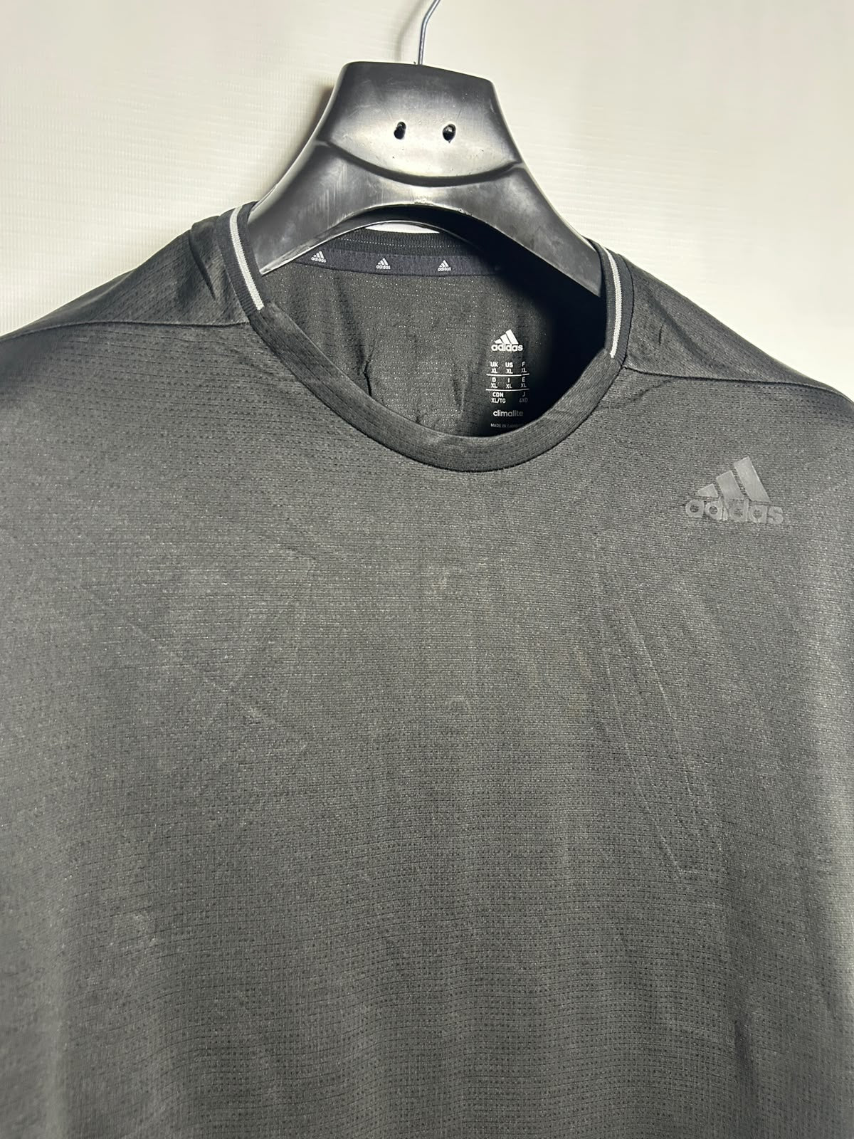 Adidas Climalite Black Round Neck - XL