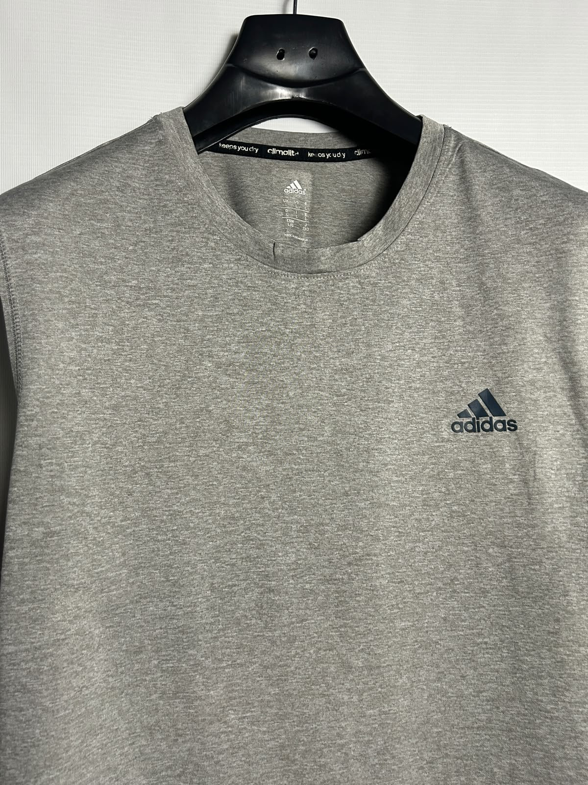 Adidas Climalite Grey Round Neck - Large