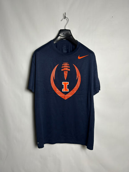 The Nike Tee Big Logo Dri Fit Blue Round Neck - XL