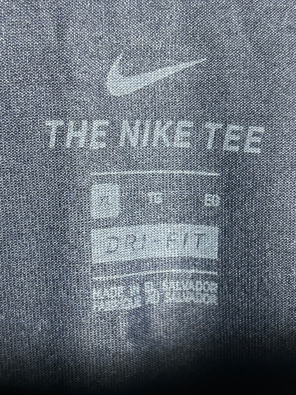 The Nike Tee Big Logo Dri Fit Blue Round Neck - XL