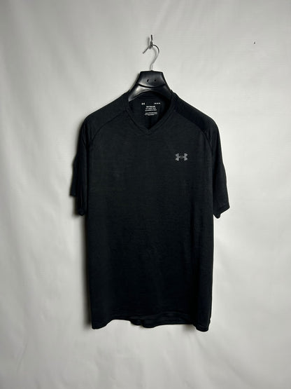 Under Armour The Tech Tee Black V Neck - LG