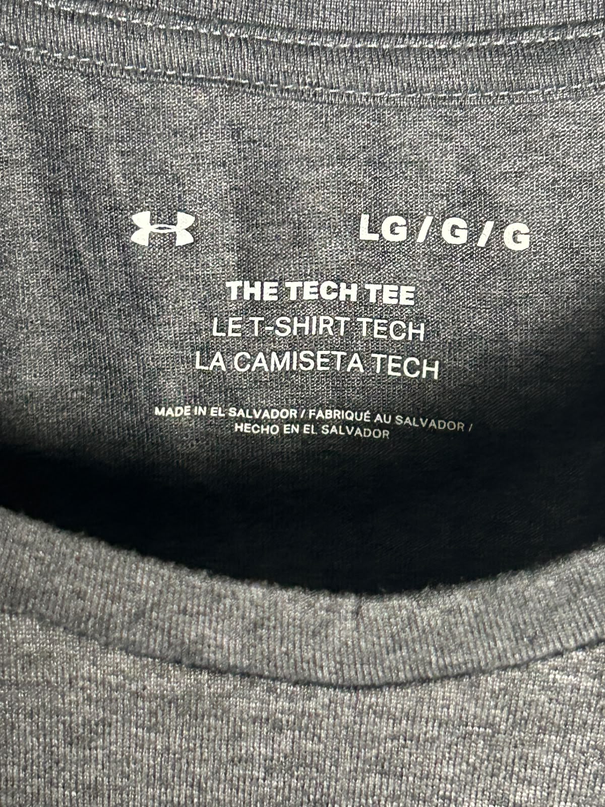 Under Armour The Tech Tee Grey Round Neck - LG