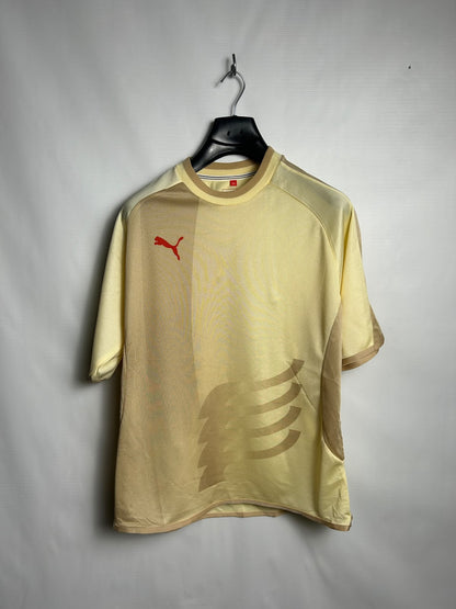 Puma Printed Borwishyellow Round Neck - Large