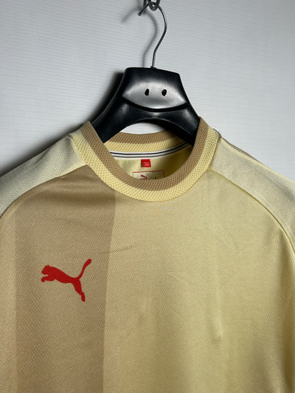 Puma Printed Borwishyellow Round Neck - Large