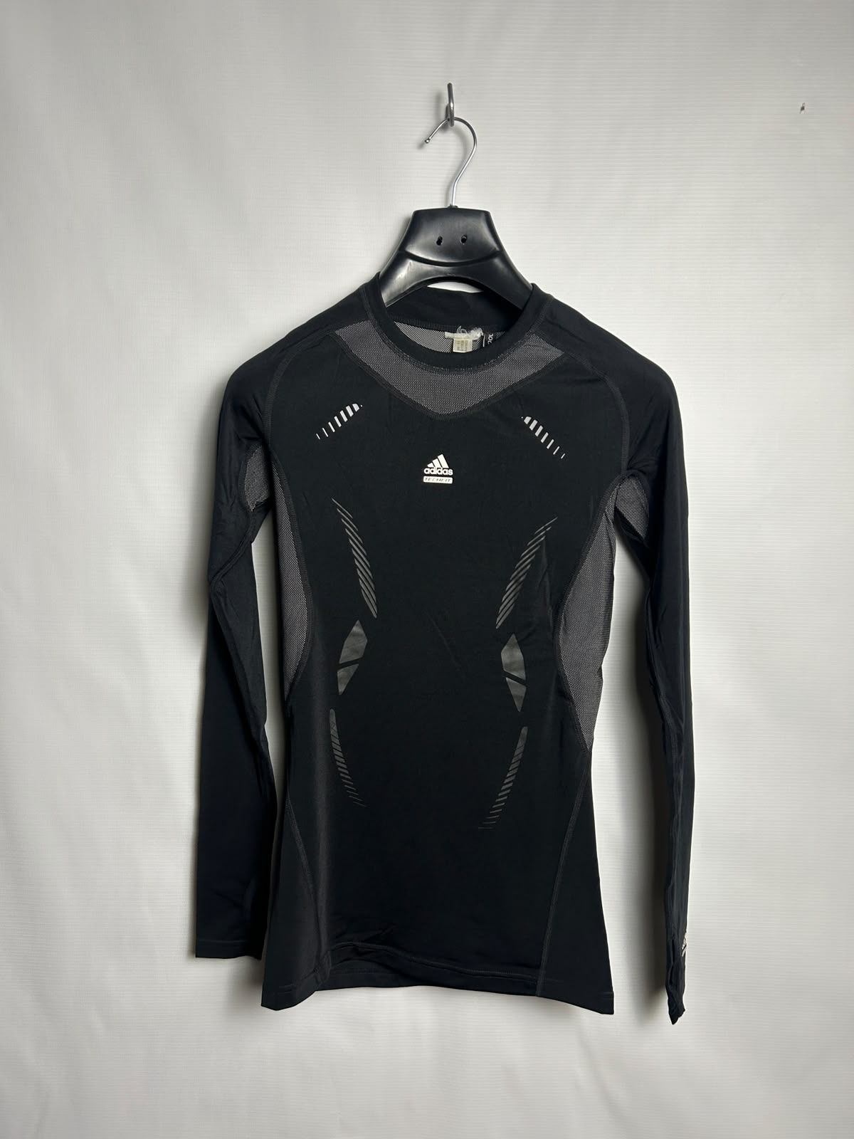 Adidas Climacool Techfit Black Round Neck Full Sleeves - Medium