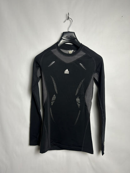 Adidas Climacool Techfit Black Round Neck Full Sleeves - Medium