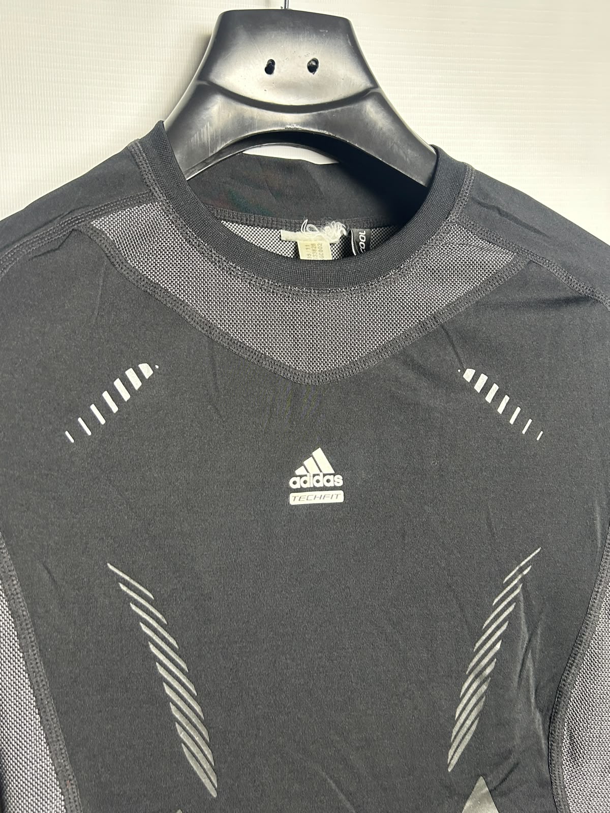 Adidas Climacool Techfit Black Round Neck Full Sleeves - Medium