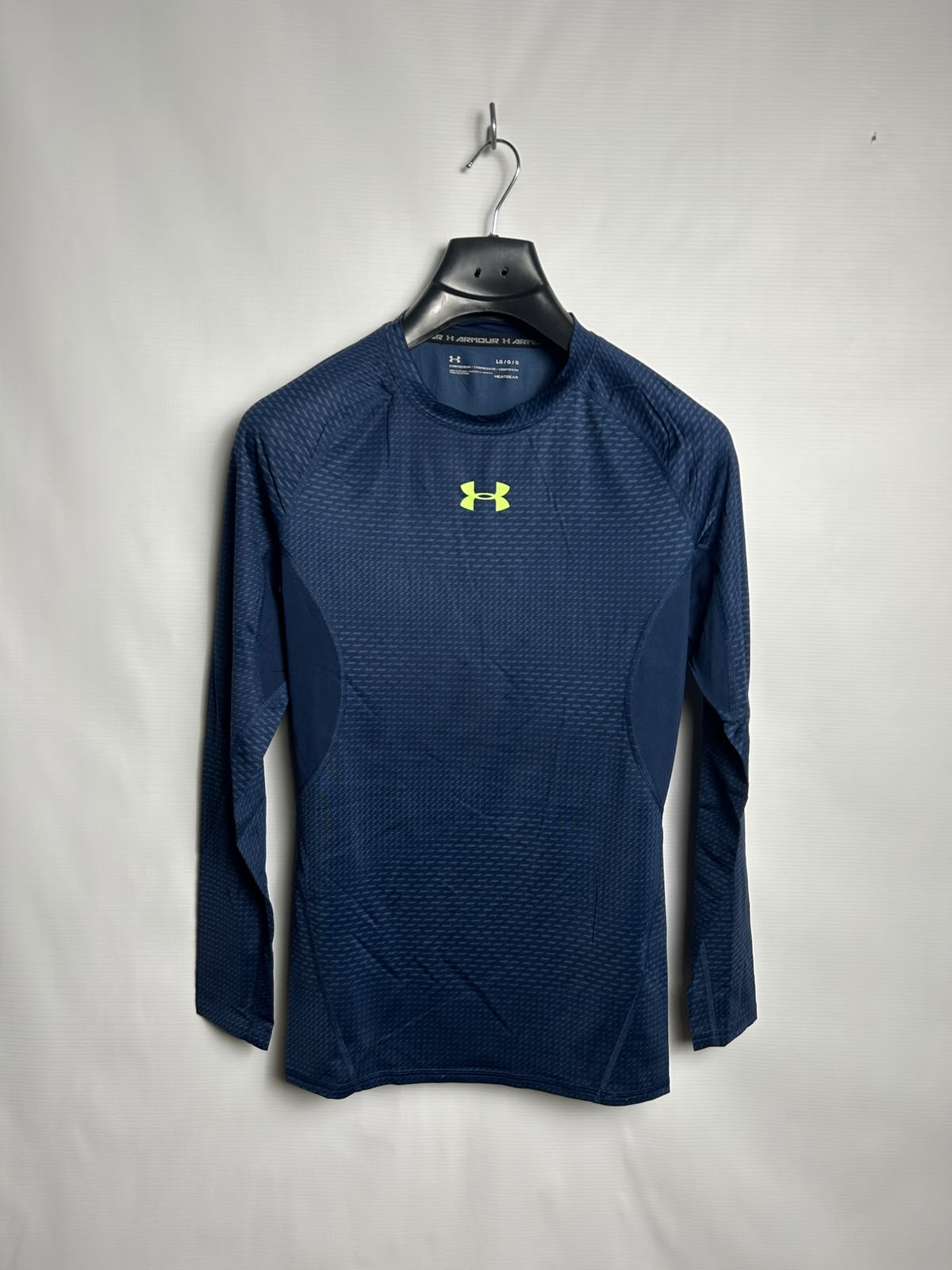 Under Armour Heat Gear Blue Round Neck Full Sleeves - LG