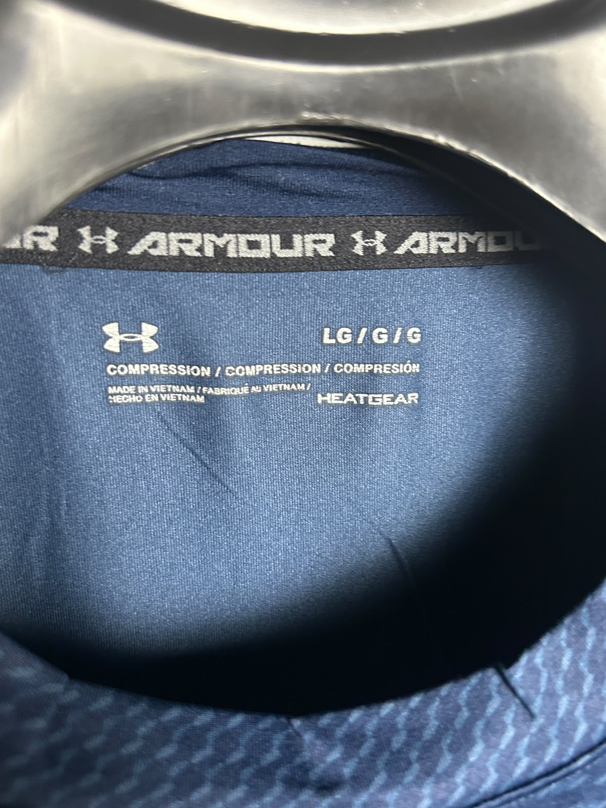 Under Armour Heat Gear Blue Round Neck Full Sleeves - LG