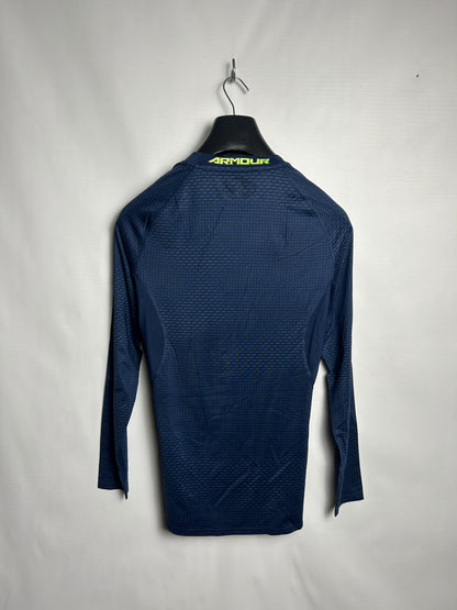 Under Armour Heat Gear Blue Round Neck Full Sleeves - LG