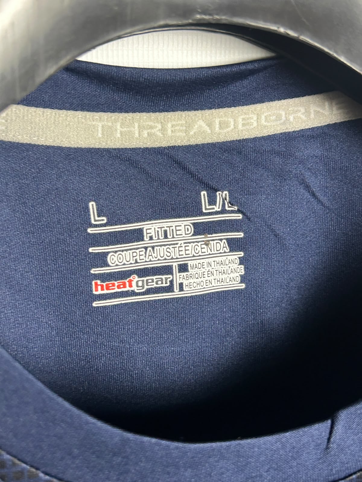 Under Armour Heat Gear Blue Round Neck - Large
