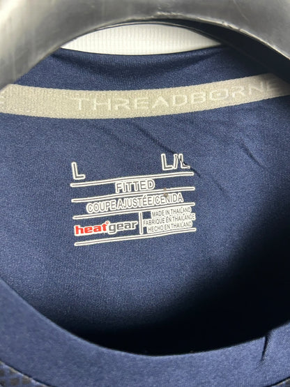 Under Armour Heat Gear Blue Round Neck - Large