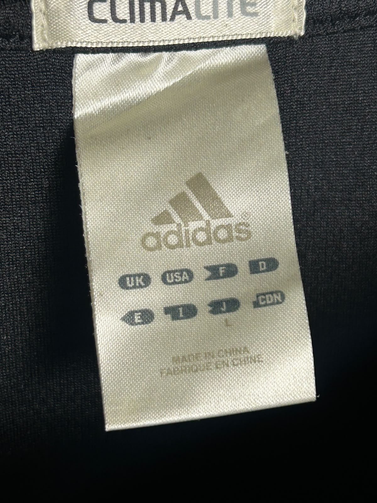 Adidas Climalite Black Round Neck - Large