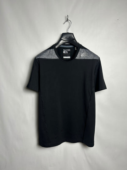 Adidas Climalite Techfit Black Round Neck - Large