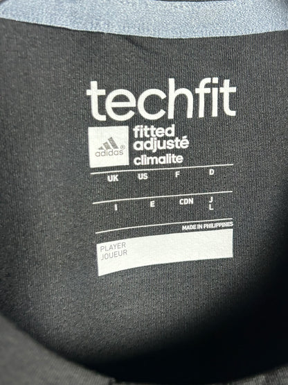 Adidas Climalite Techfit Black Round Neck - Large