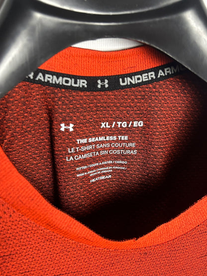 Under Armour Heat Gear Orange Round Neck - XL