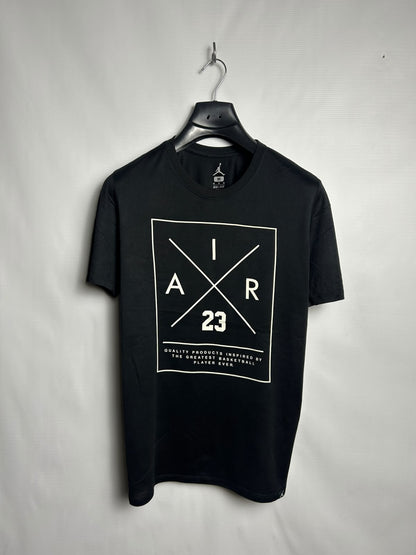 Jordan Dri Fit Black Round Neck - Medium