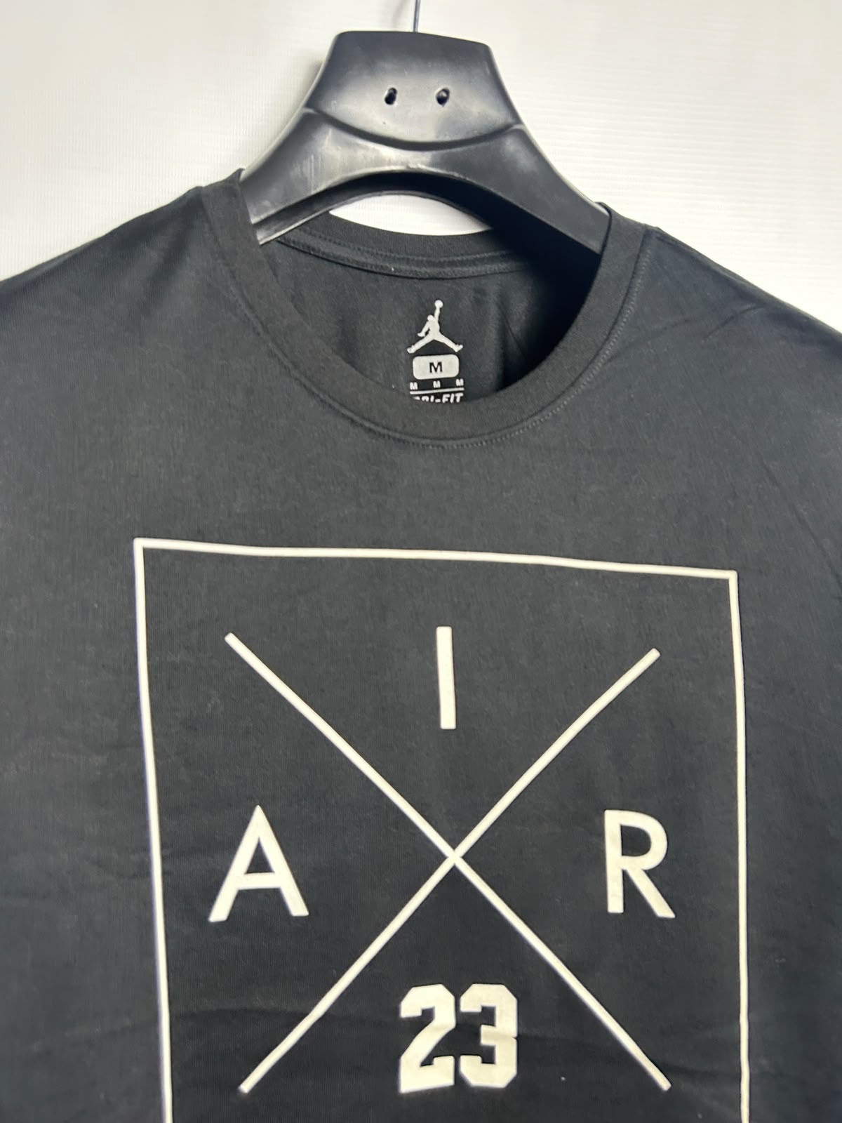 Jordan Dri Fit Black Round Neck - Medium
