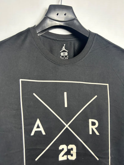 Jordan Dri Fit Black Round Neck - Medium