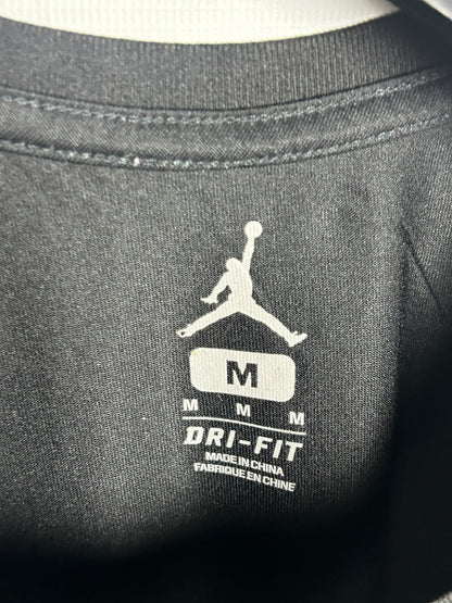 Jordan Dri Fit Black Round Neck - Medium