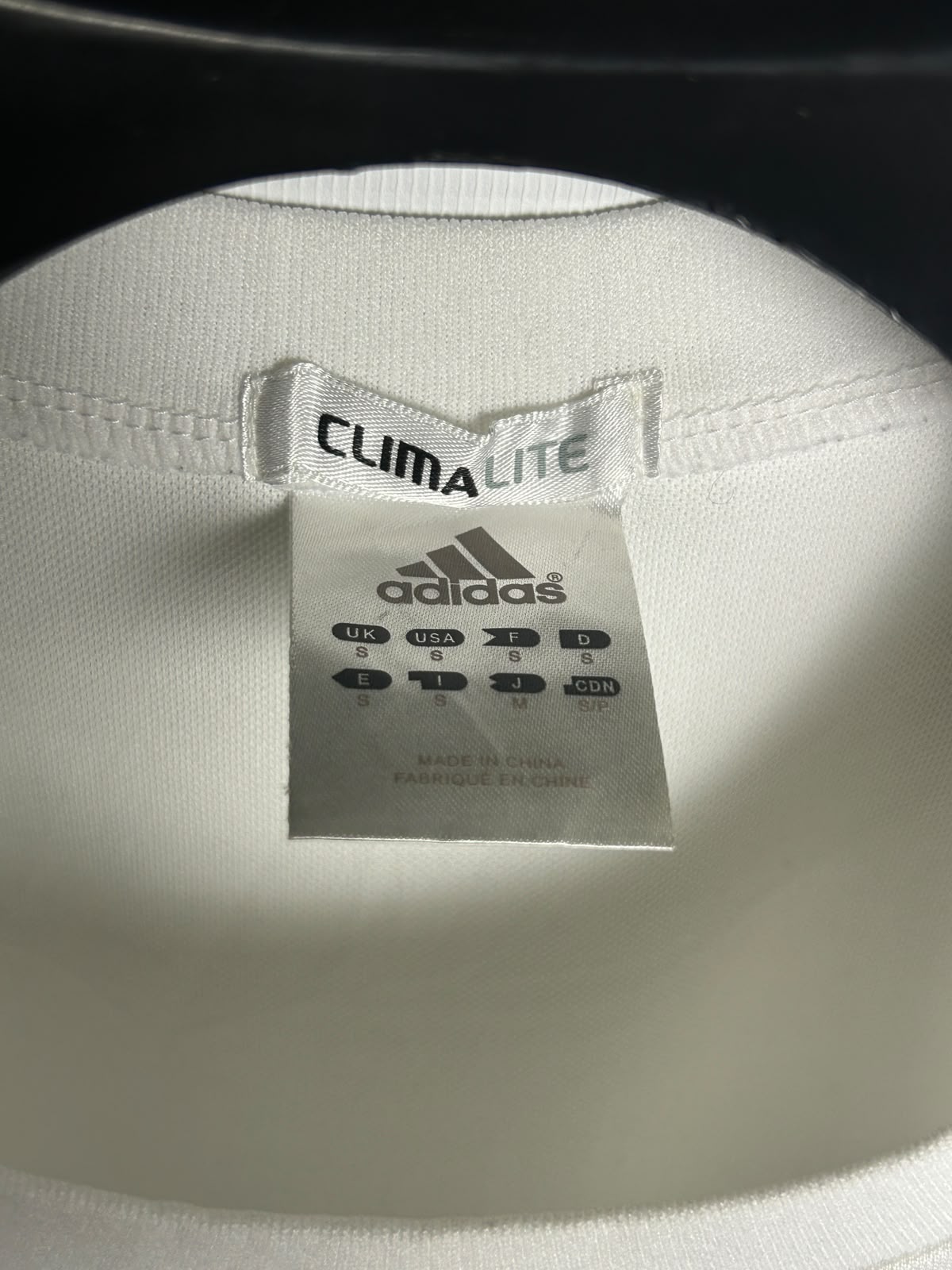 Adidas Big Logo White Round Neck - Small