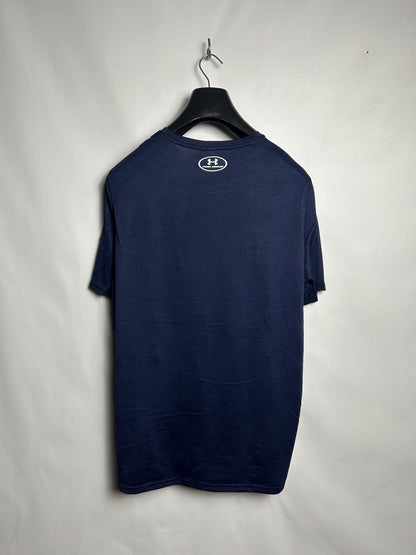Under Armour Heat Gear Blue Round Neck - Medium