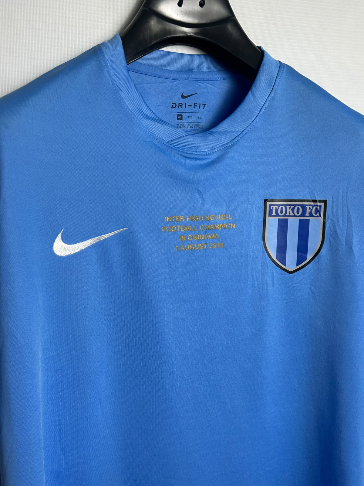 Nike Dri Fit Blue V Neck - XXL
