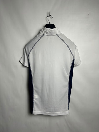Fila White Half Zip Round Neck - Medium