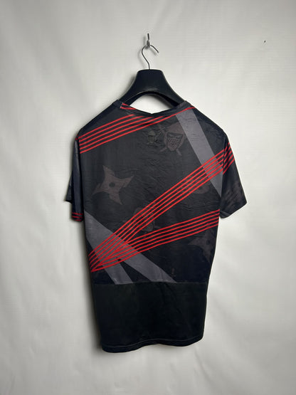 New Balance Black Printed Round Neck - Medium