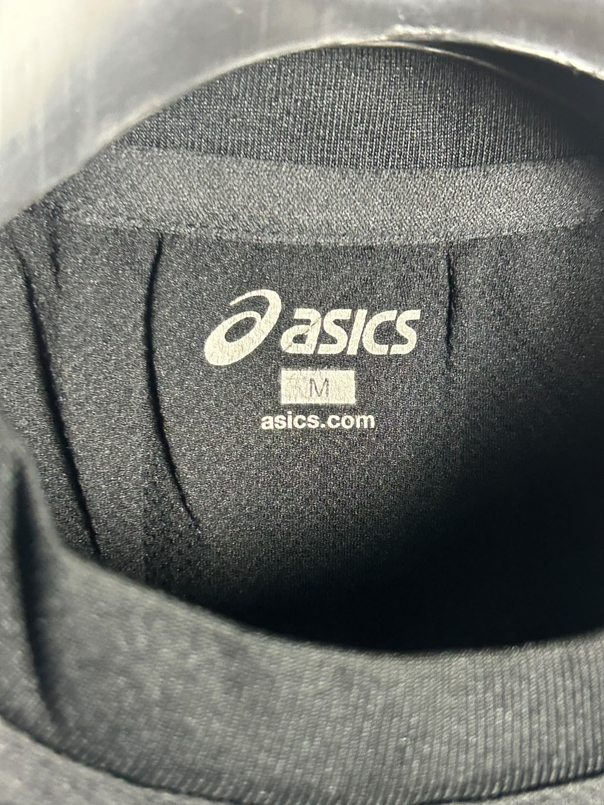Asics Black Set A Record Round Neck - Medium