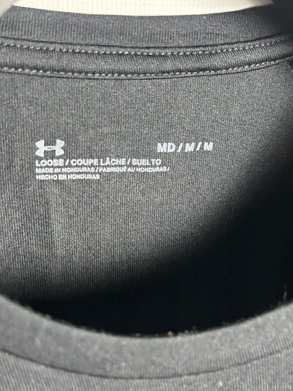 Under Armour Big Logo Black Round Neck - Medium