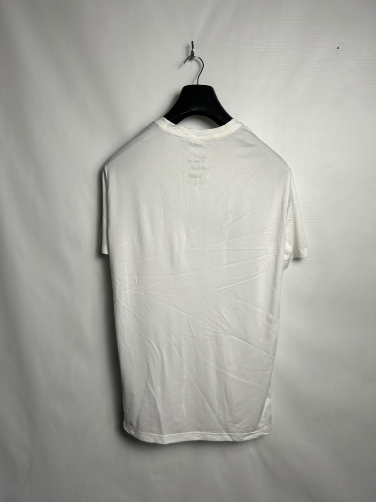 The Nike Tee Big Logo Dri Fit White Round Neck - Large