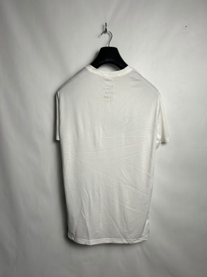 The Nike Tee Big Logo Dri Fit White Round Neck - Large