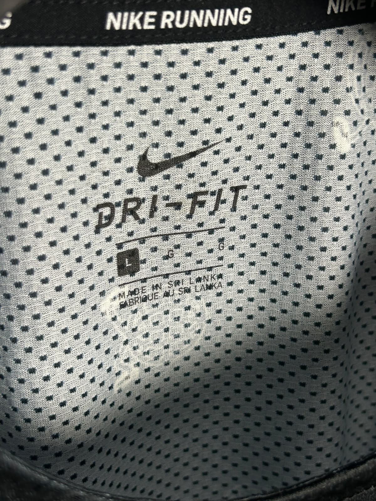 Nike Dri Fit Printed Round Neck - Large