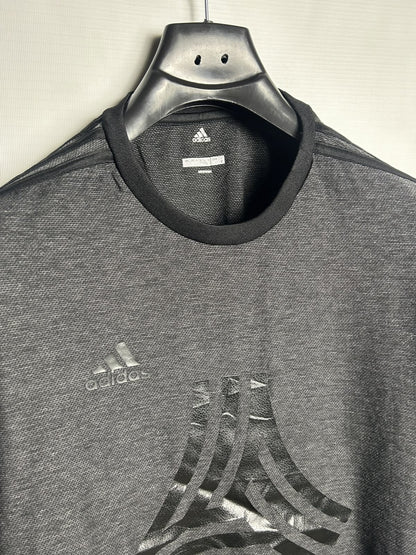 Adidas Big Logo Black Round Neck - Medium