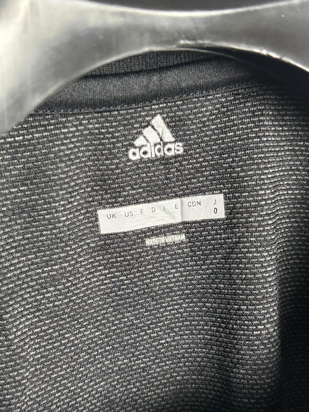 Adidas Big Logo Black Round Neck - Medium