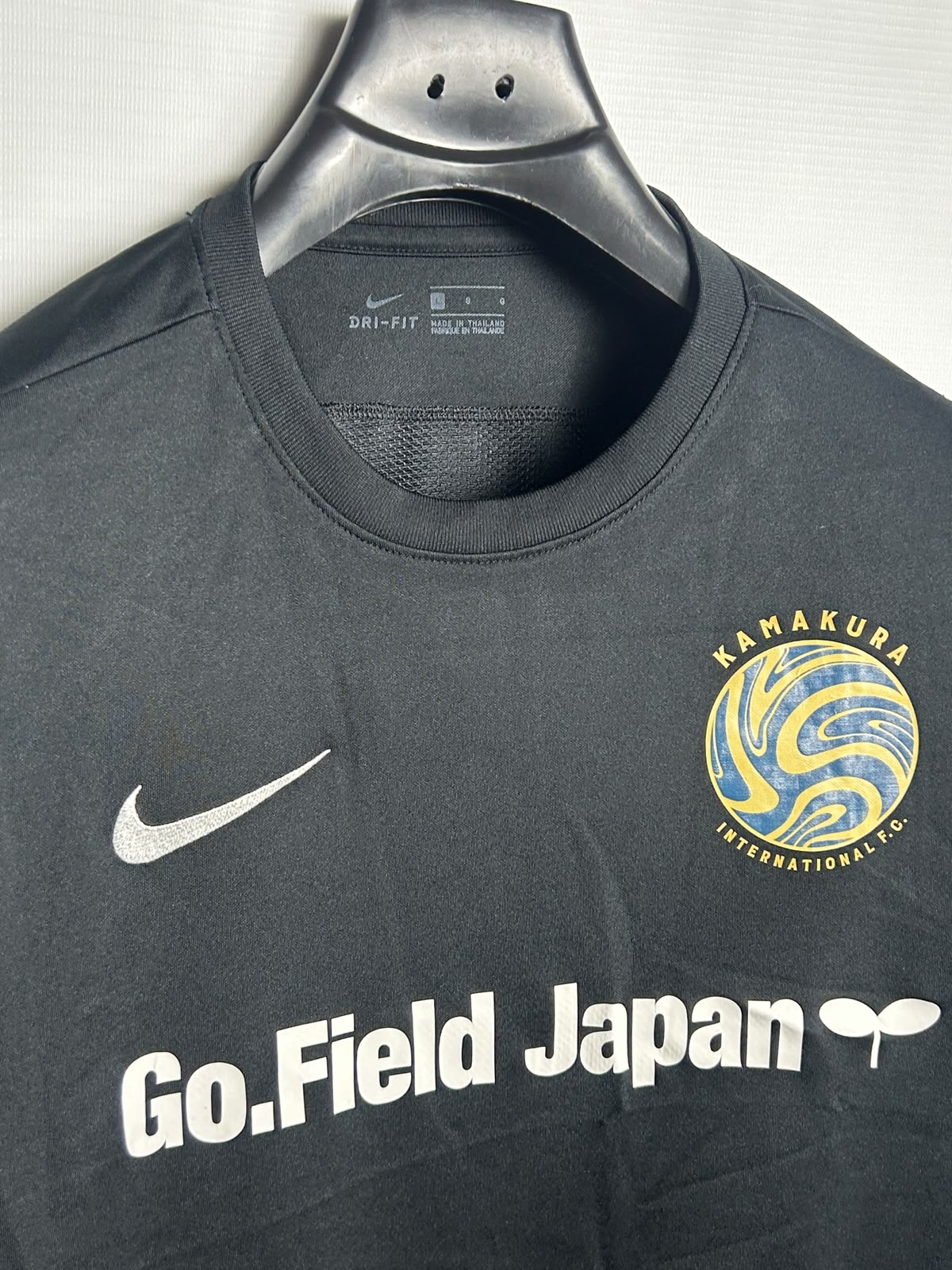 Nike Dri Fit Black Round Neck - Large