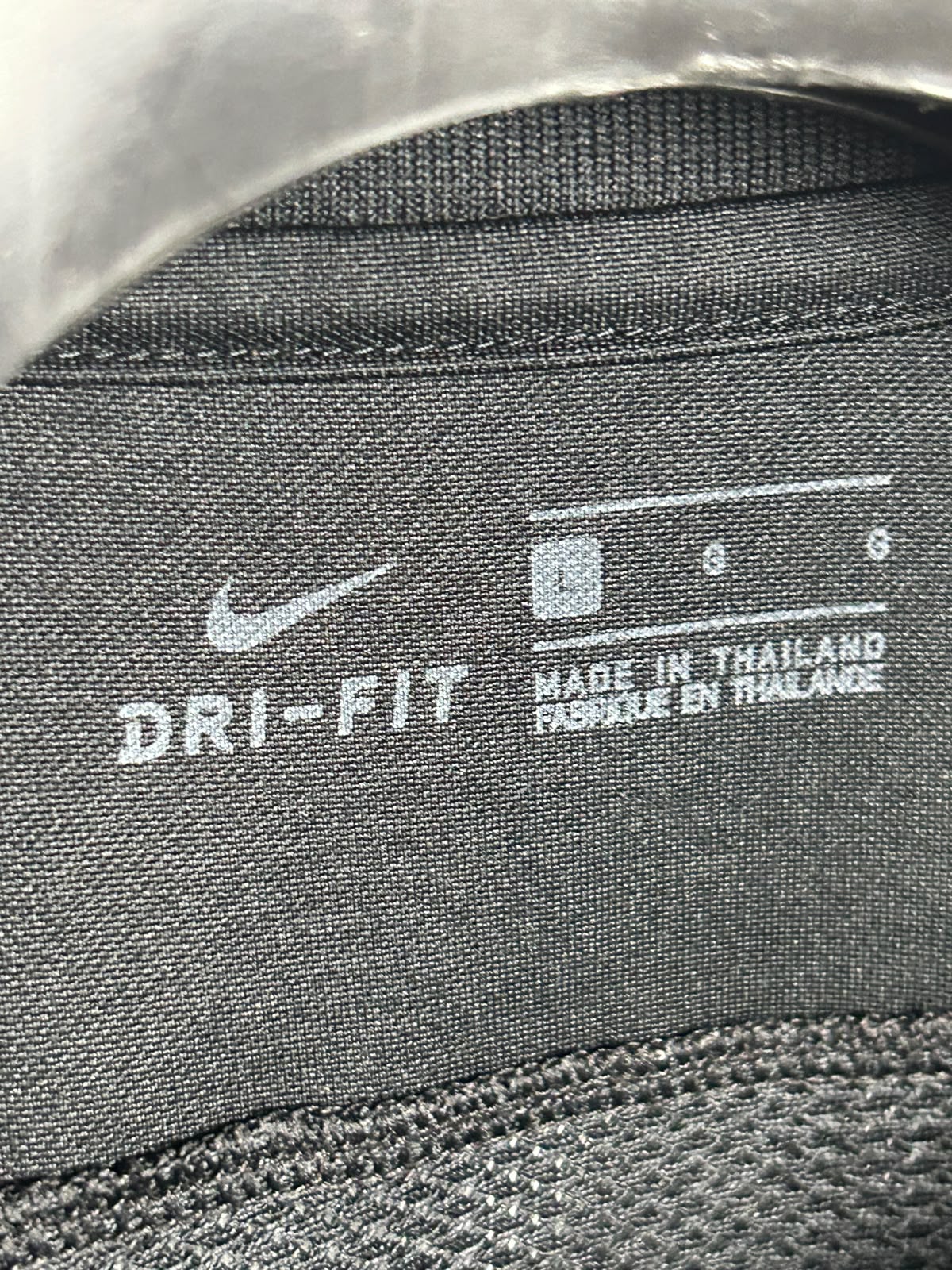 Nike Dri Fit Black Round Neck - Large