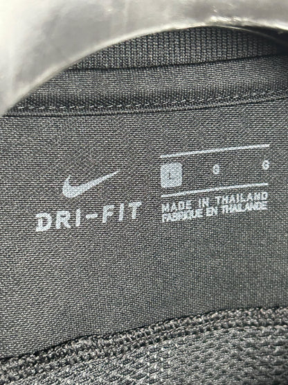 Nike Dri Fit Black Round Neck - Large