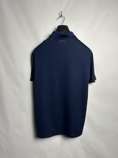 Adidas Aeroready Blue Polo - Large