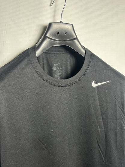 Nike Dri Fit Black Round Neck - Medium