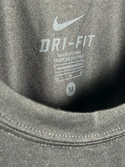 Nike Dri Fit Black Round Neck - Medium